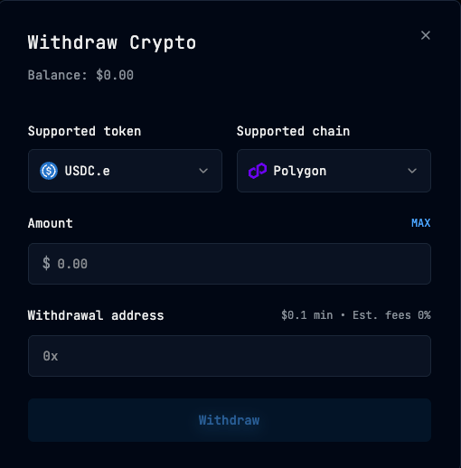 Withdrawal