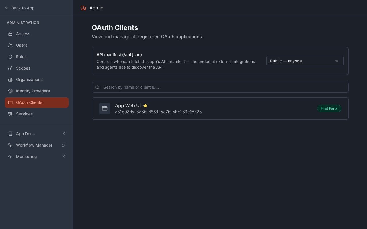 The API manifest visibility dropdown set to Public — anyone
