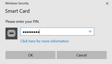 Management Tool login screen showing the smart card sign-in option alongside the standard username and password fields