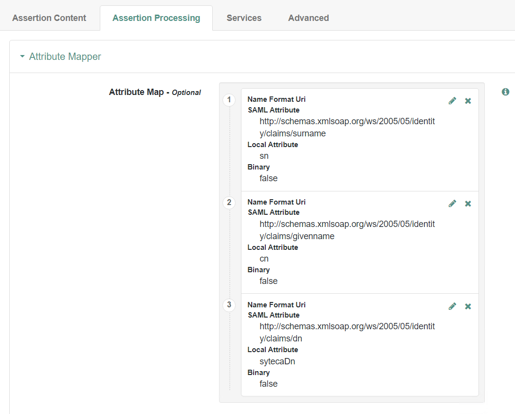 ForgeRock AM Entity Providers page with a new remote service