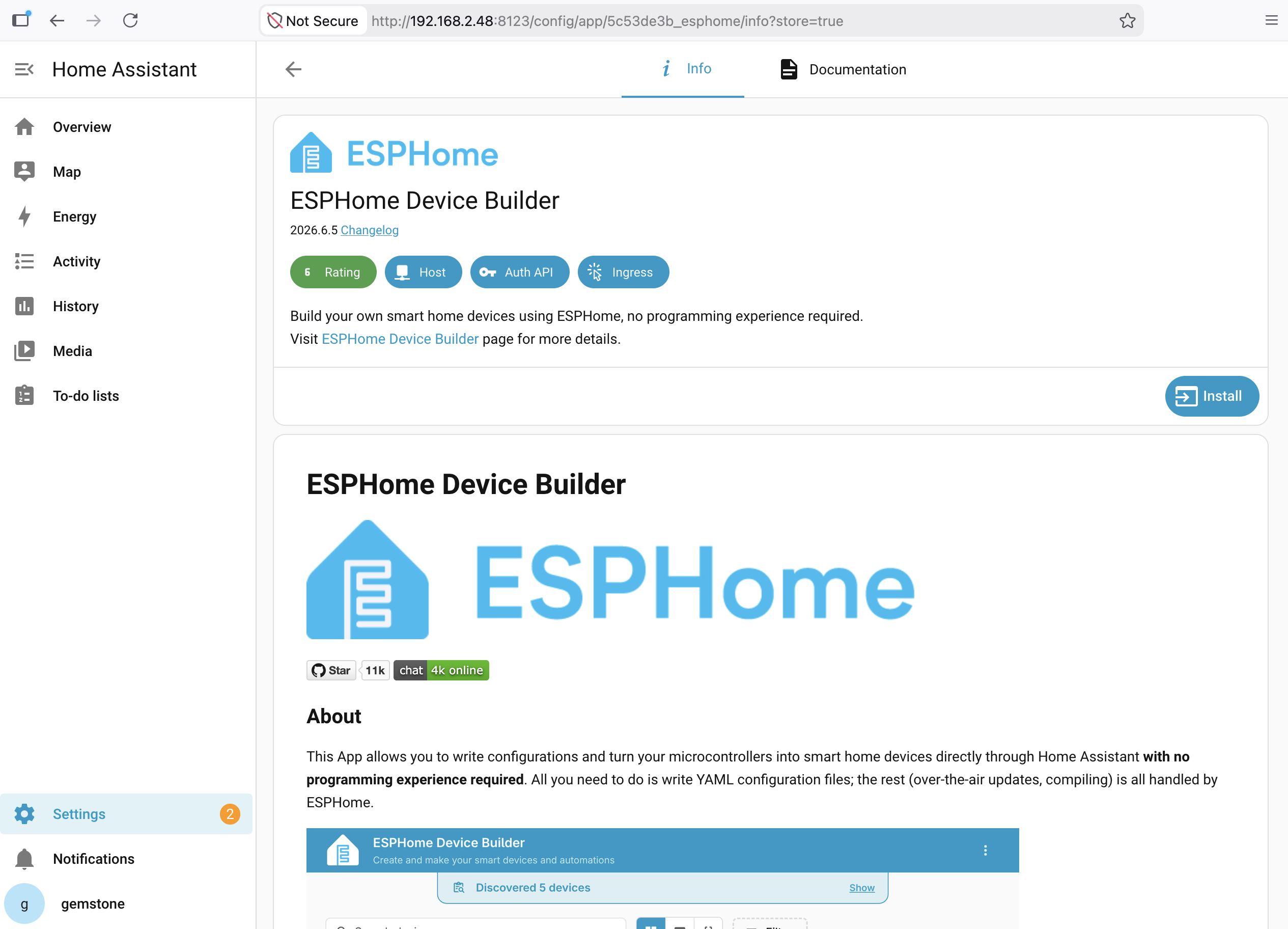 Home Assistant ESPHome