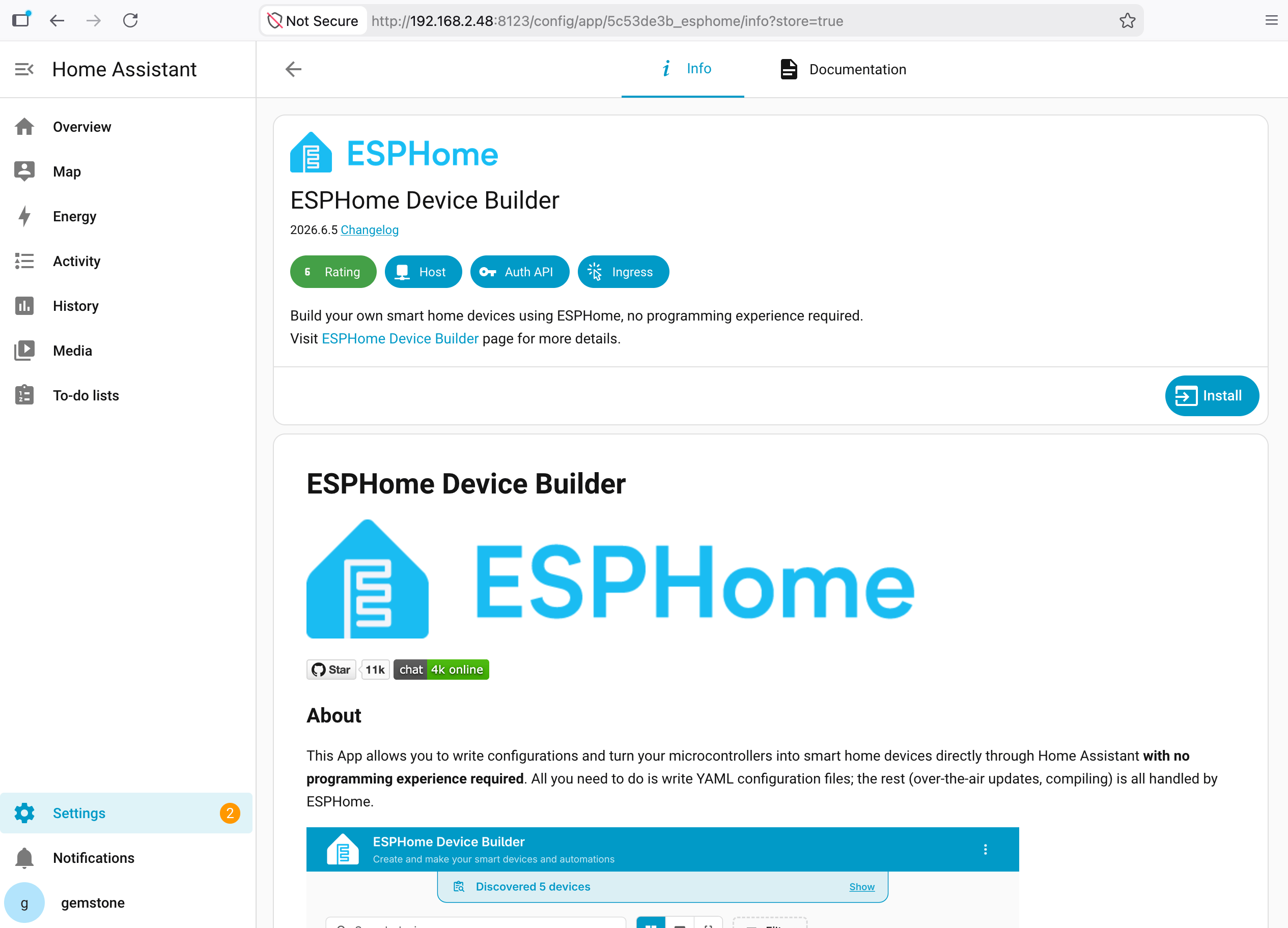 Home Assistant ESPHome