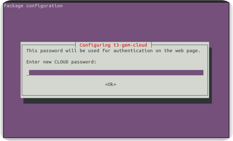Nextcloud password input
