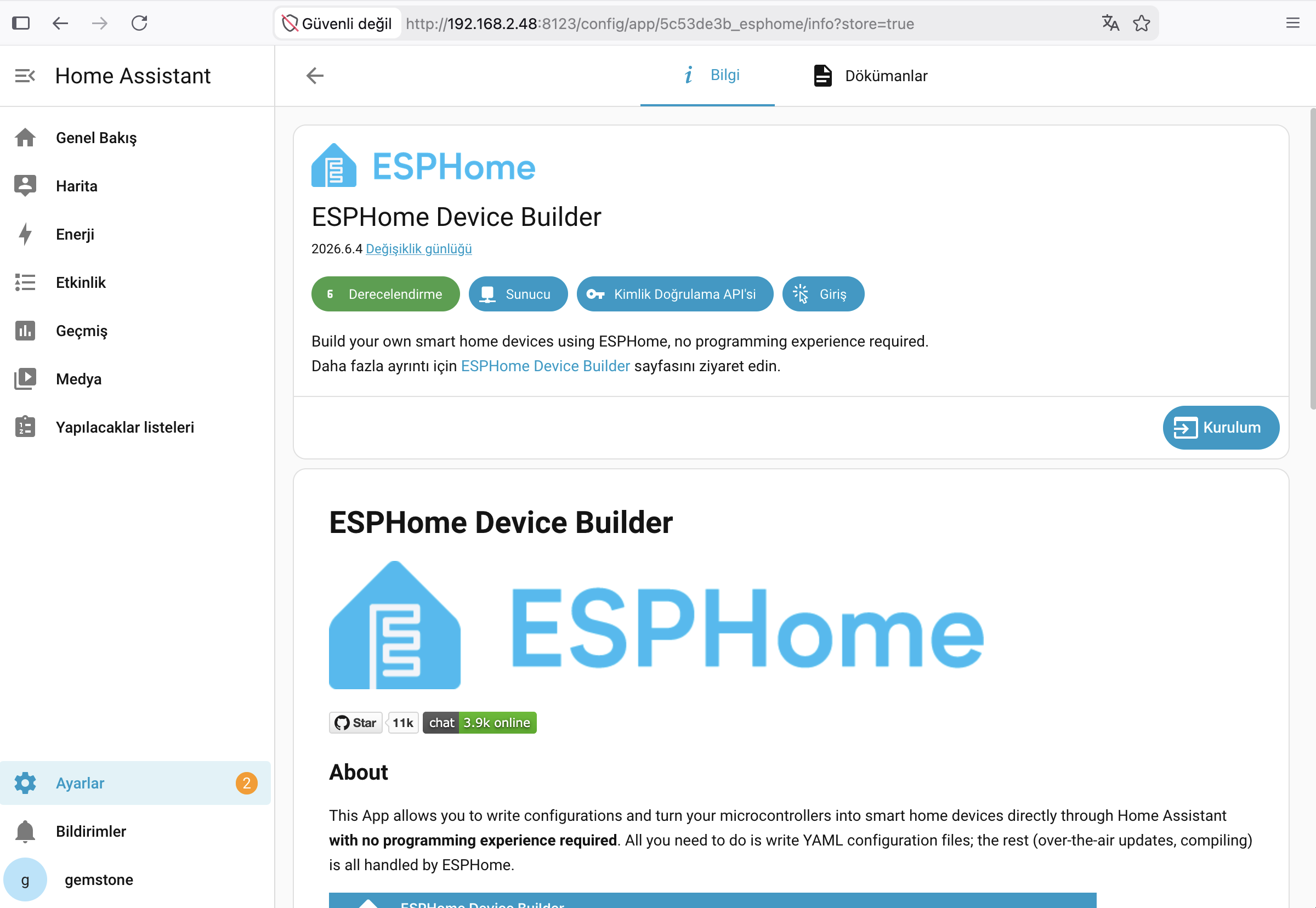 Home Assistant ESPHome