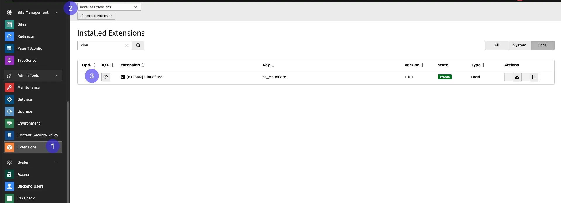 Install Extension