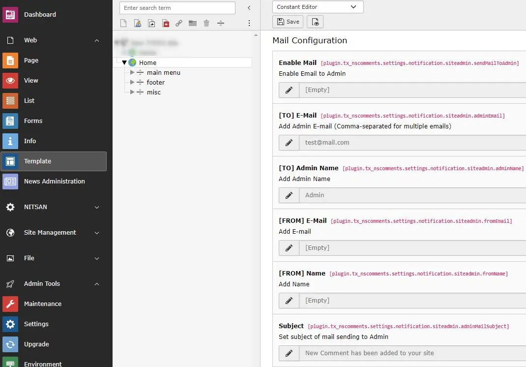Email Settings