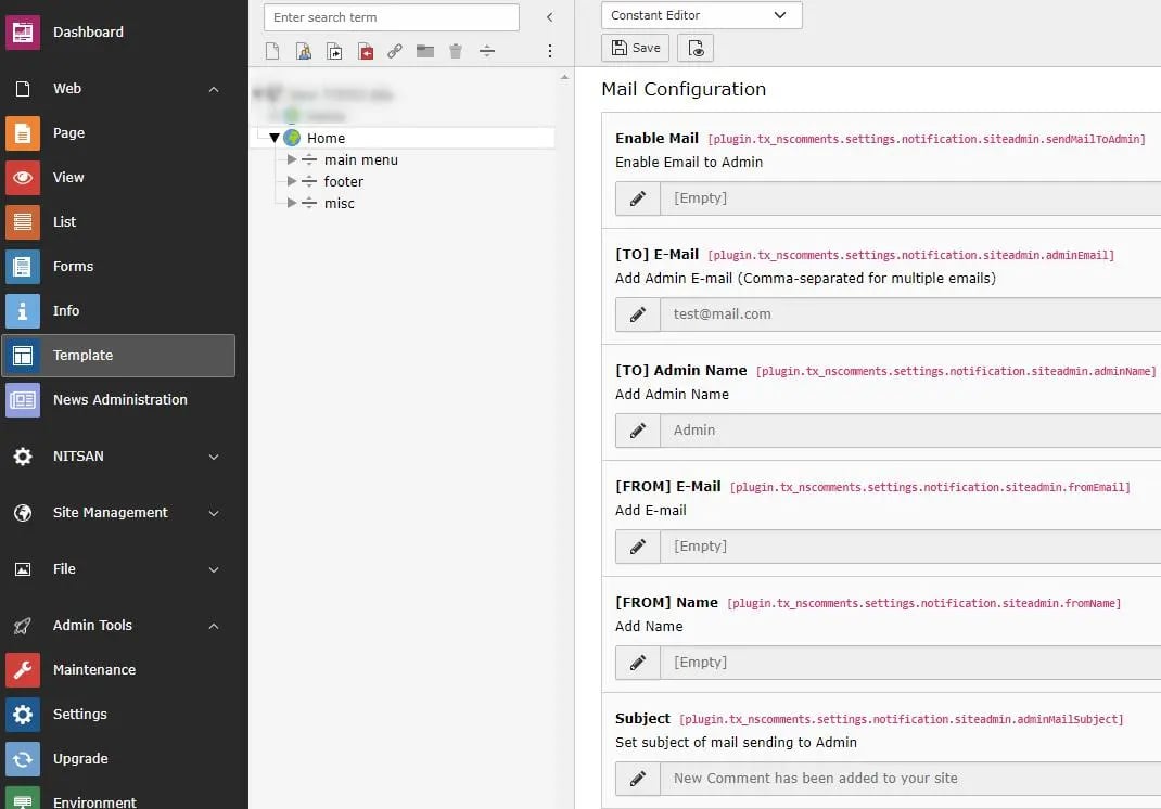 Email Settings