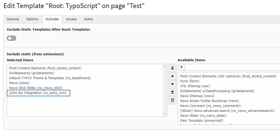 Activate Typoscript