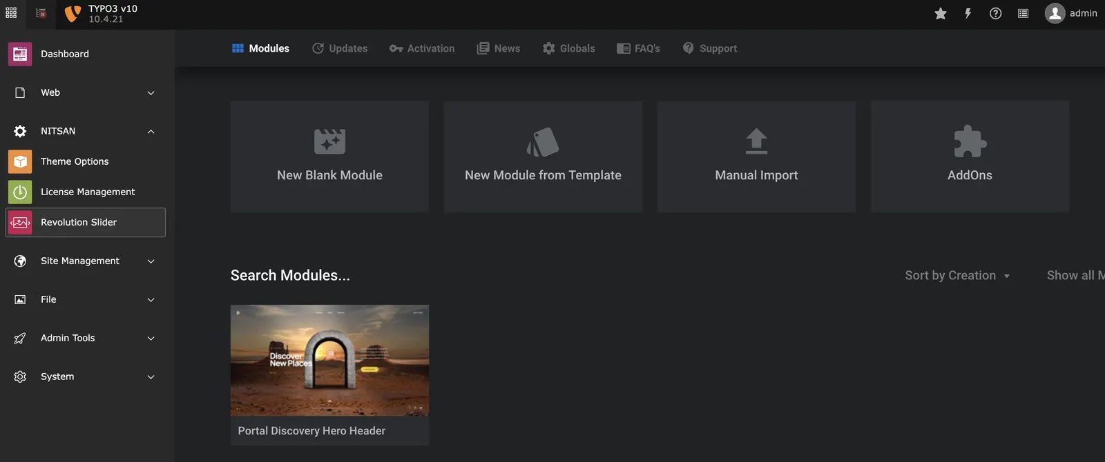 TYPO3-Revolution-Slider-Backend