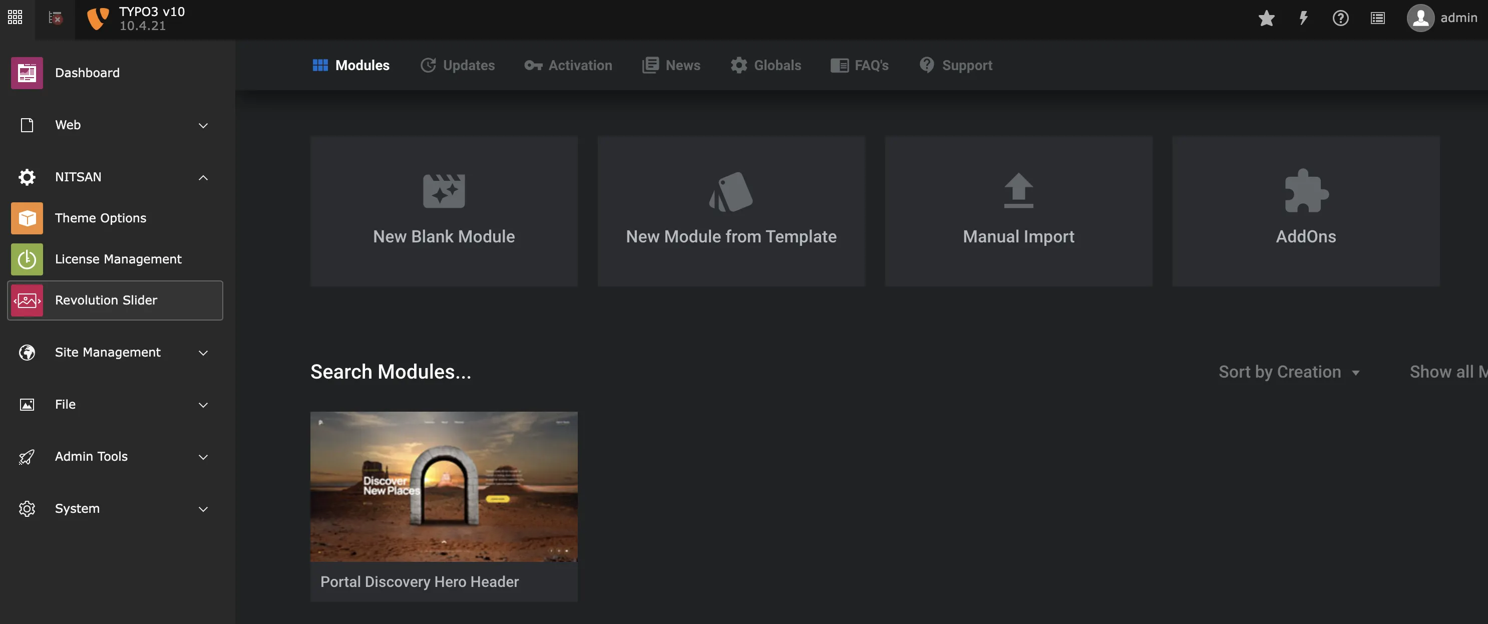 TYPO3-Revolution-Slider-Backend