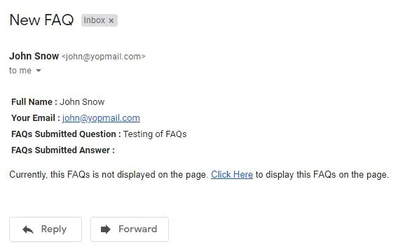 Enable from E-mail