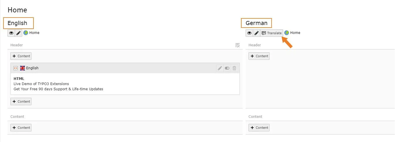 translate content
