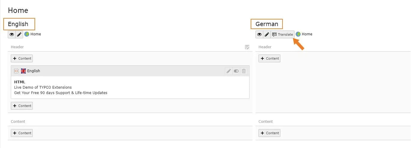 translate content