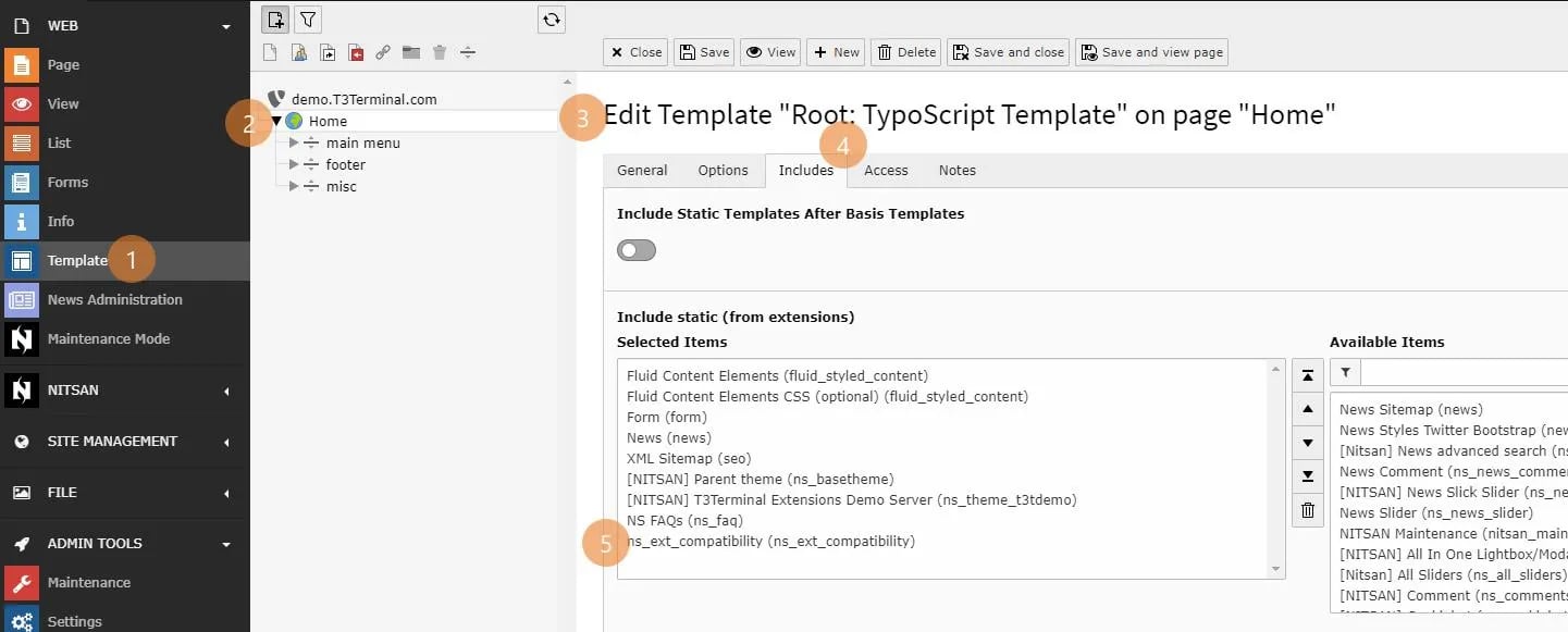 Activate Typoscript