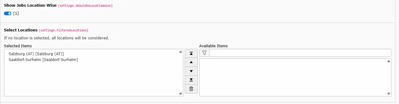 Location Filter