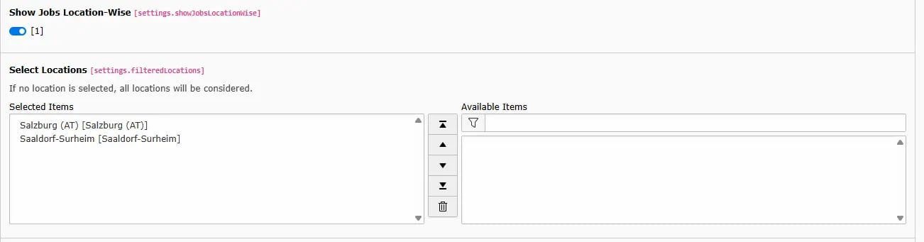 Location Filter