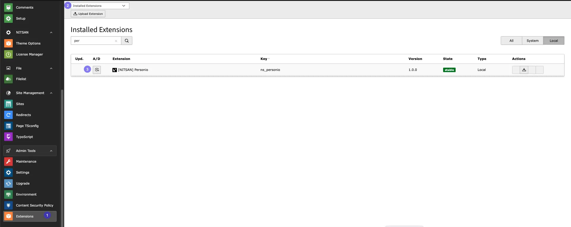 Install Extension