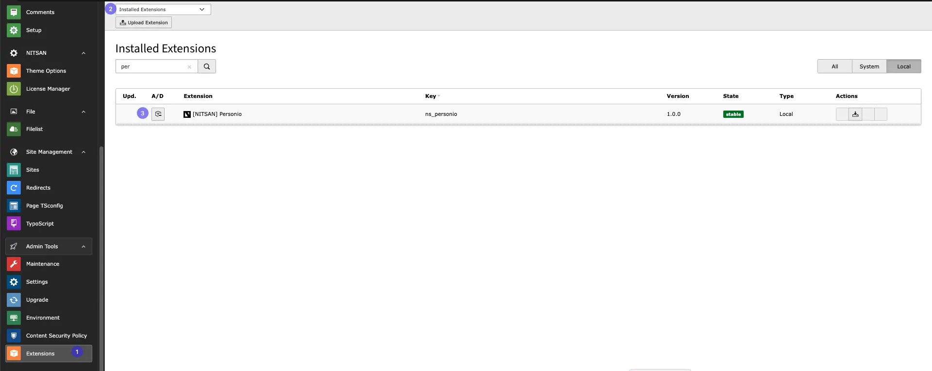 Install Extension