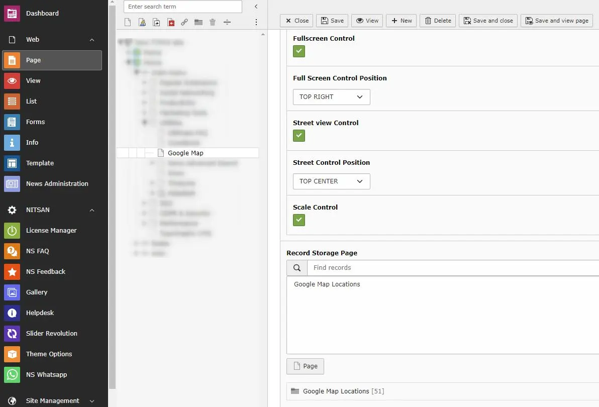 Controls Settings2 in Map Plugin