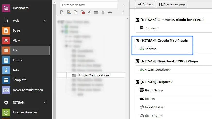Add Google Locations record