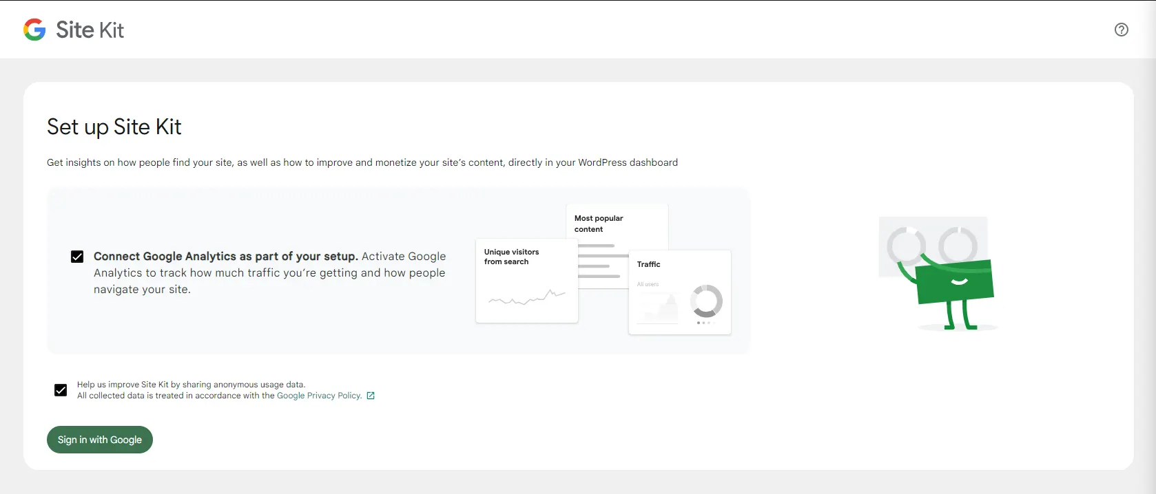 Sign in With Google option