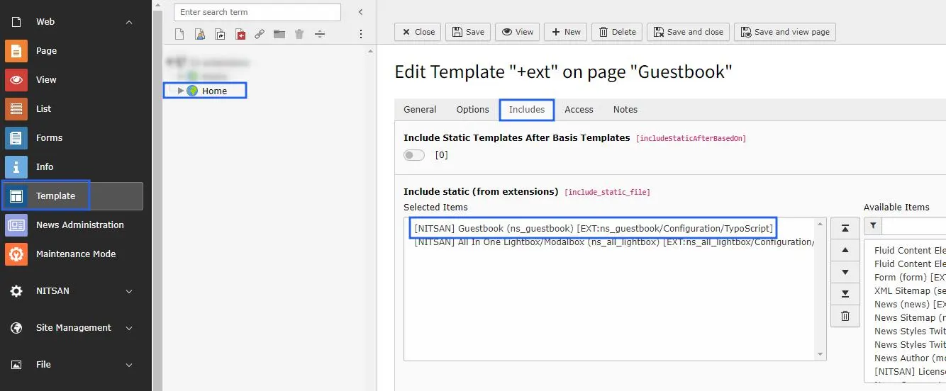 Activate Typoscript