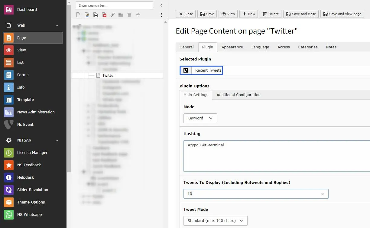 screenshot "TYPO3_NsTwitter_Extension_NITSAN_Configuration_Step5"