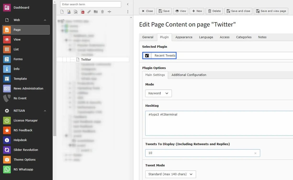screenshot "TYPO3_NsTwitter_Extension_NITSAN_Configuration_Step5"