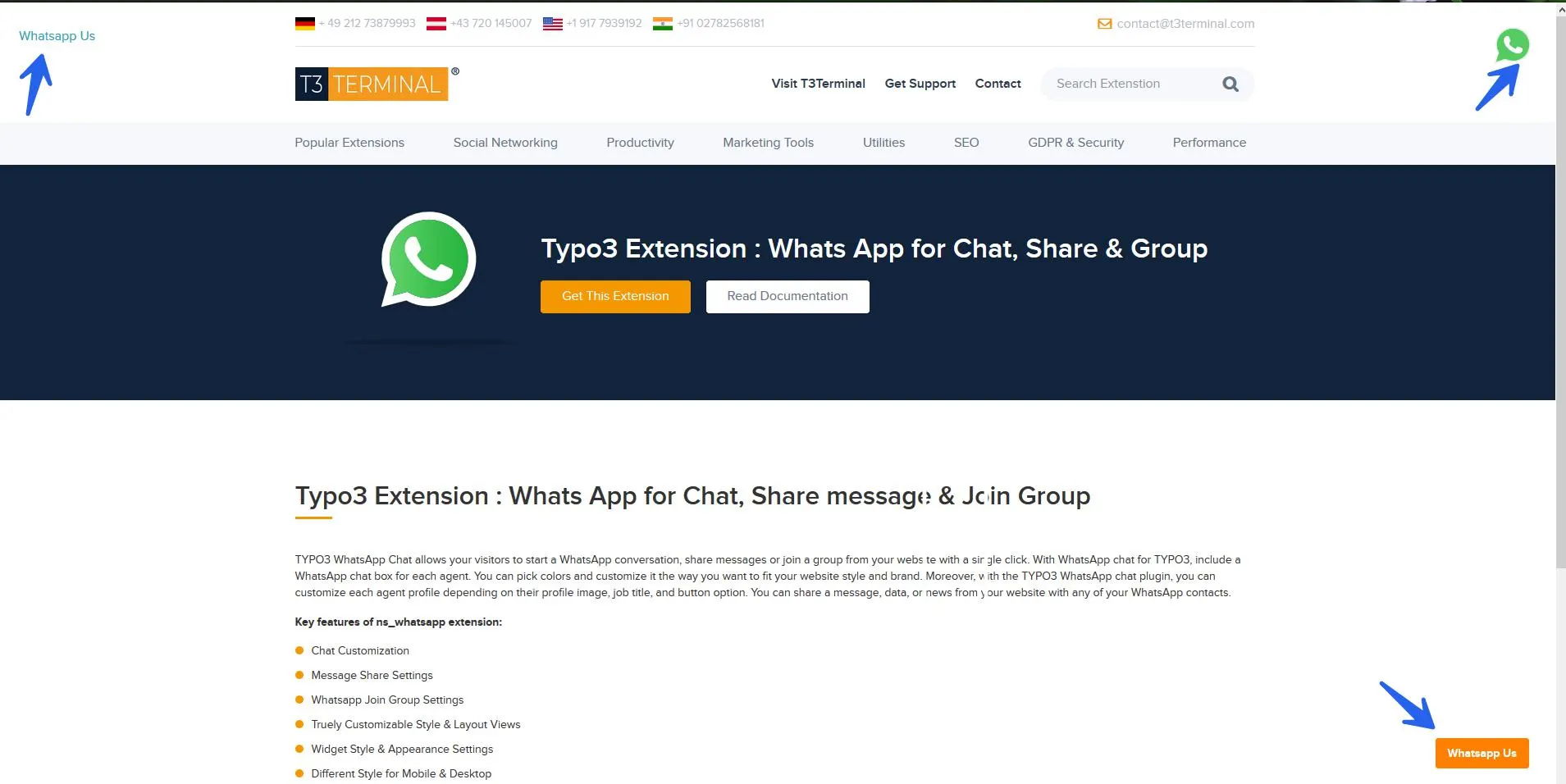 ns-whatsapp-Frontend-typo3-extension