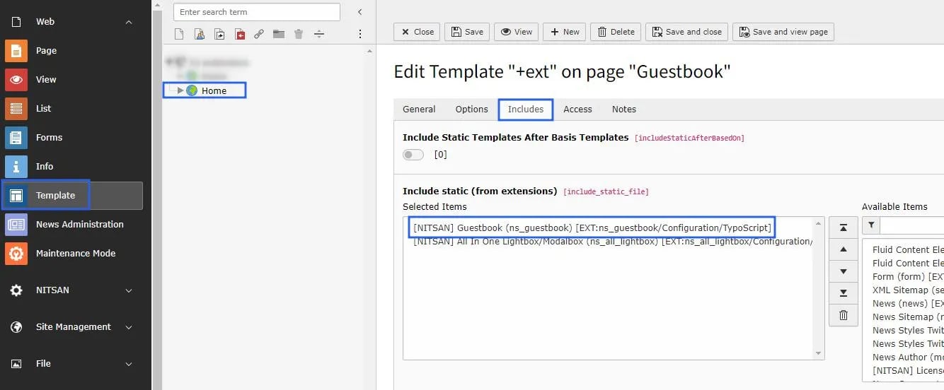 Activate Typoscript
