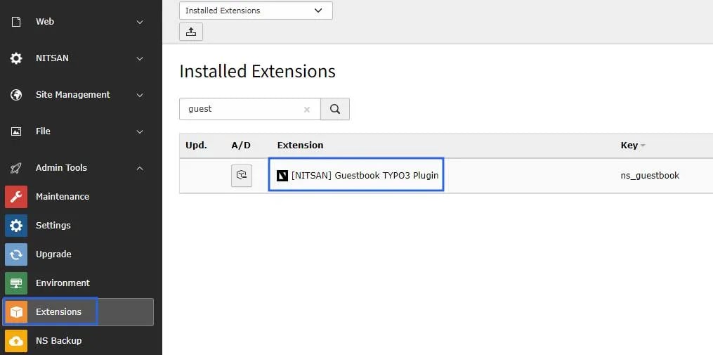 Install Extension