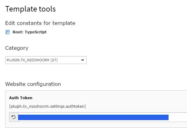 Set Access Token at Constants