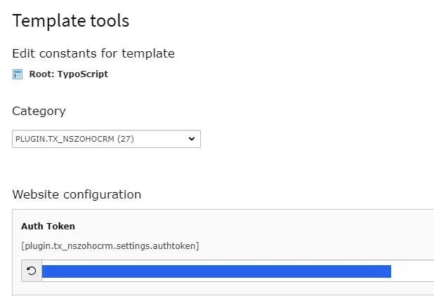 Set Access Token at Constants