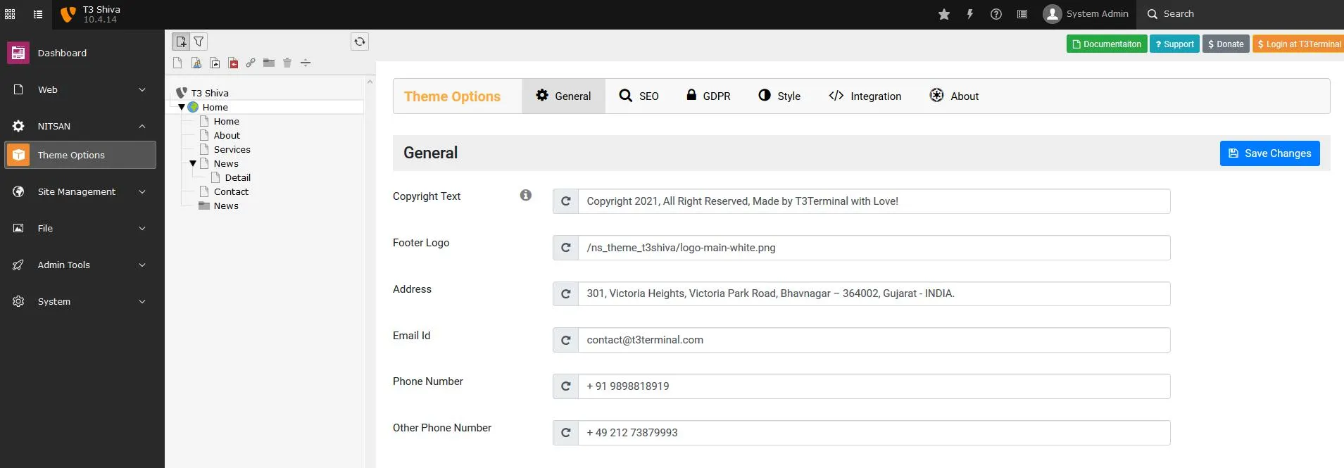 T3Planet-TYPO3-Theme-T3Shiva-Theme-Options