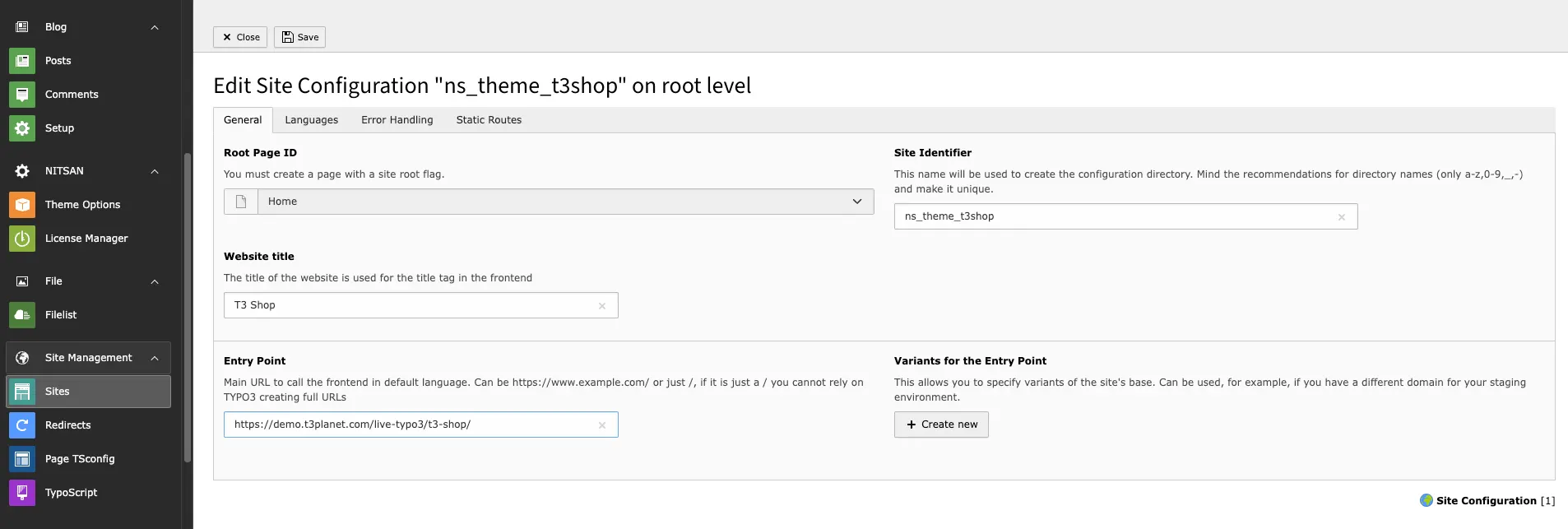 T3Vishnu-TYPO3-Shop-Template-Site-Configuration