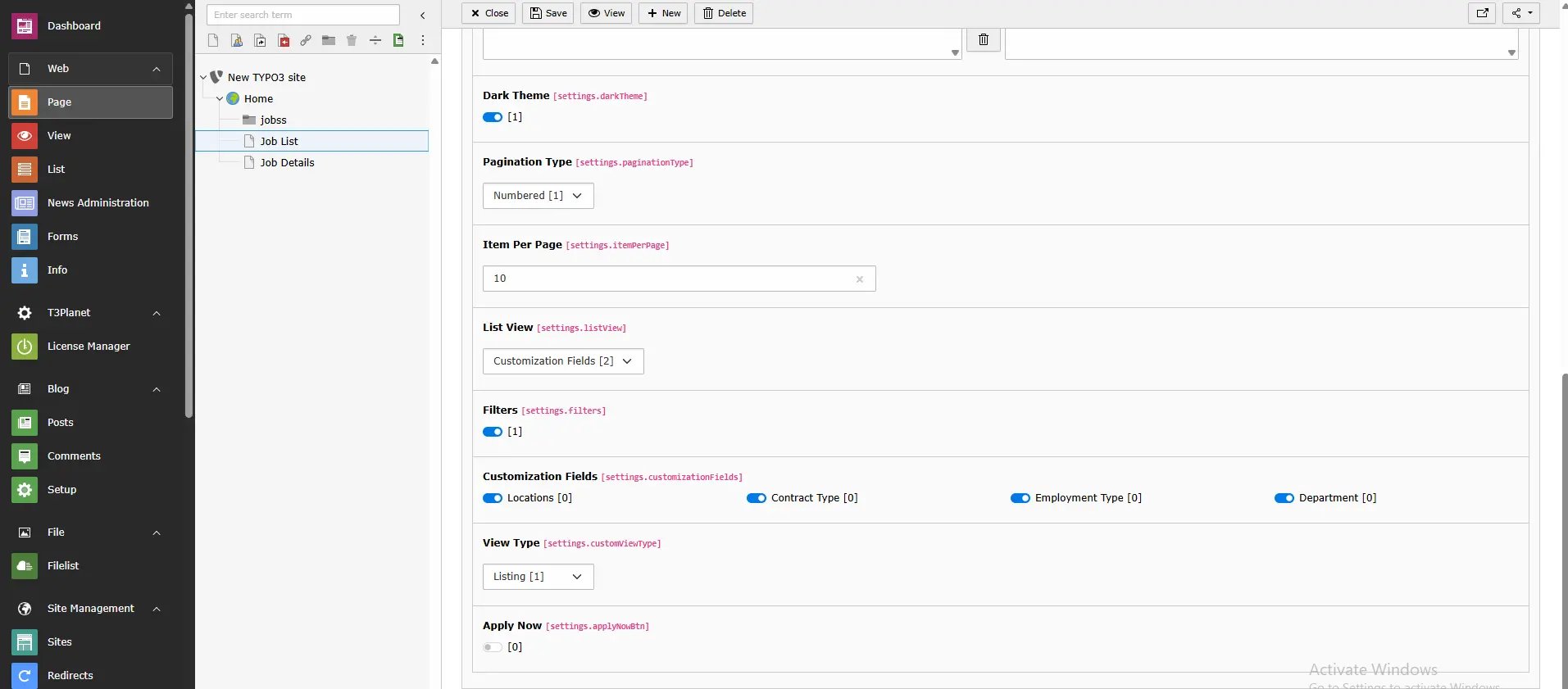 Select extension