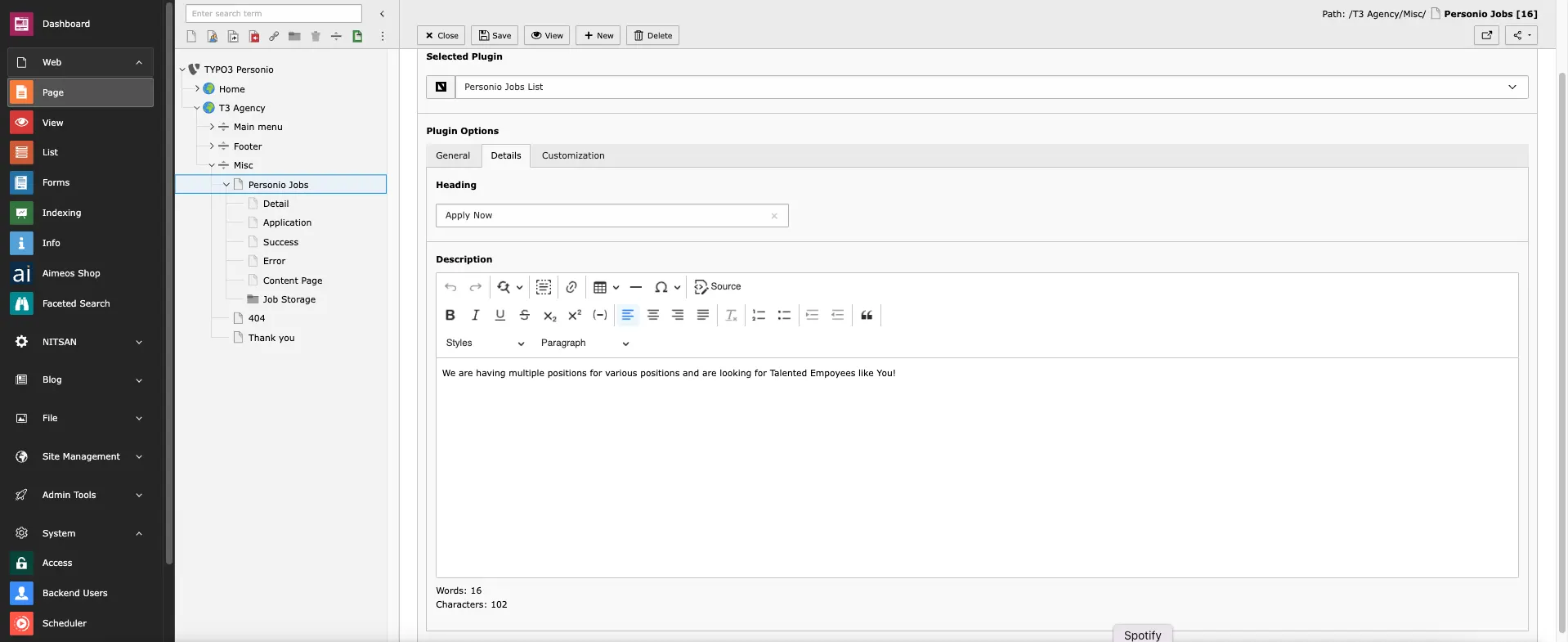Select extension