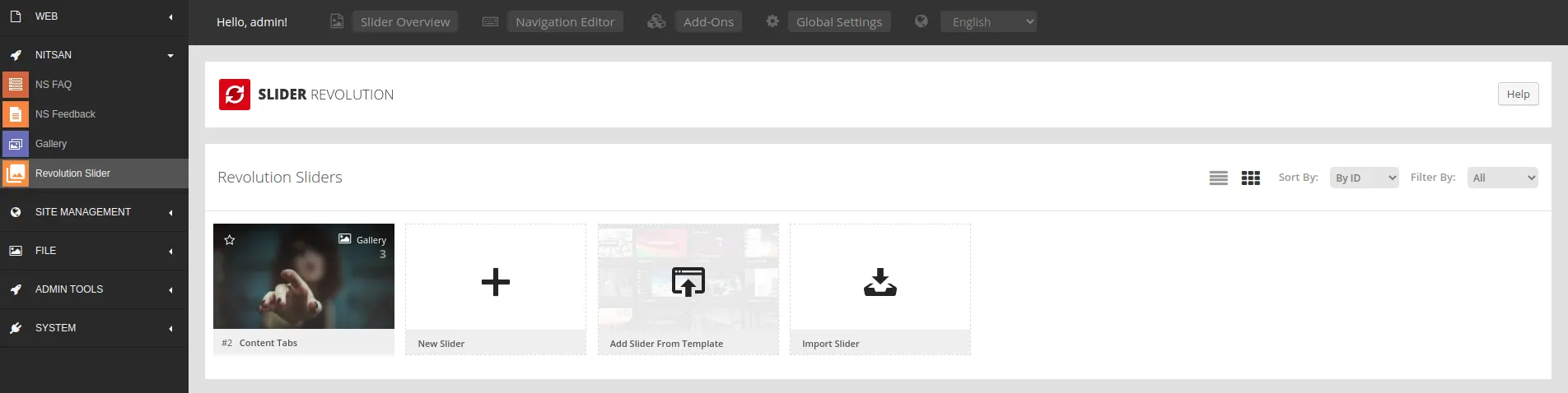 TYPO3-Revolution-Slider-Backend-Usage