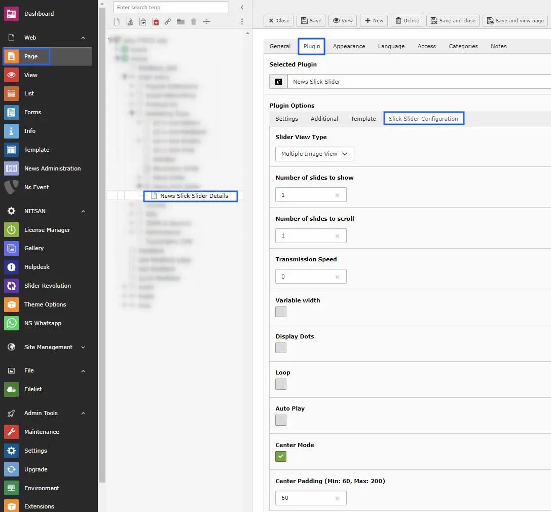 Slick Slider Plugin Configuration steps