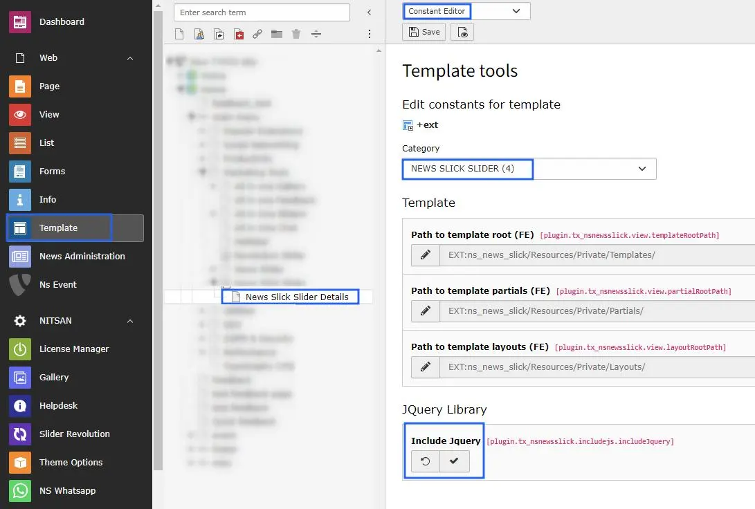 Slick Slider Plugin Configuration steps
