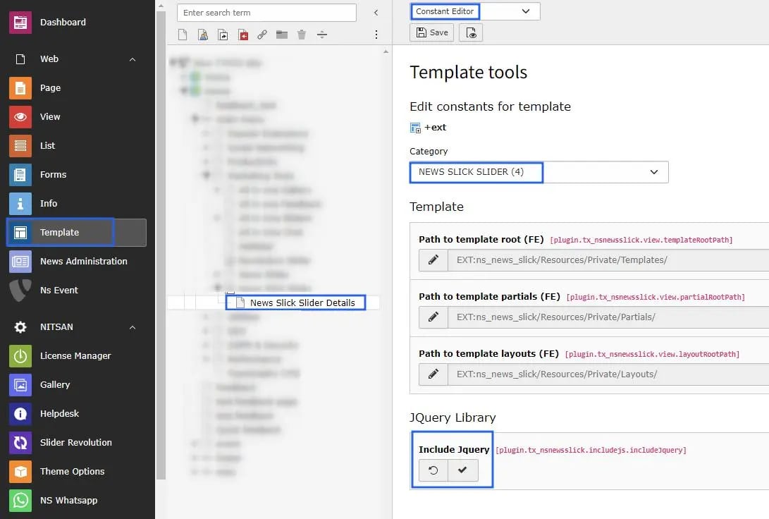 Slick Slider Plugin Configuration steps