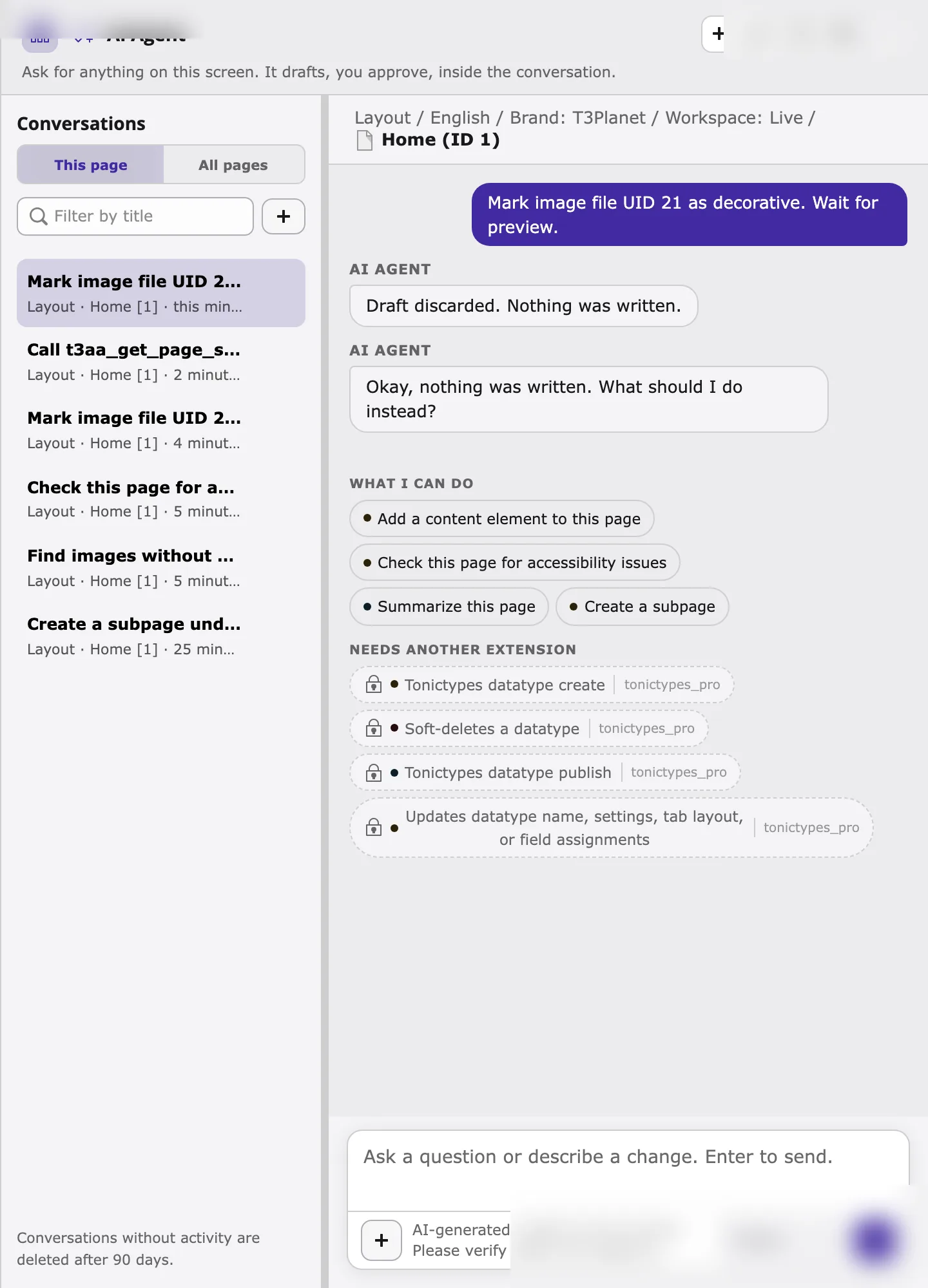 After Cancel: nothing was written to the file