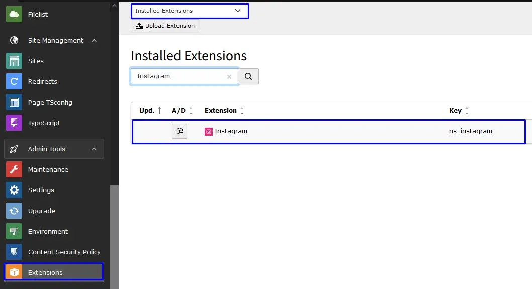 Install Extension