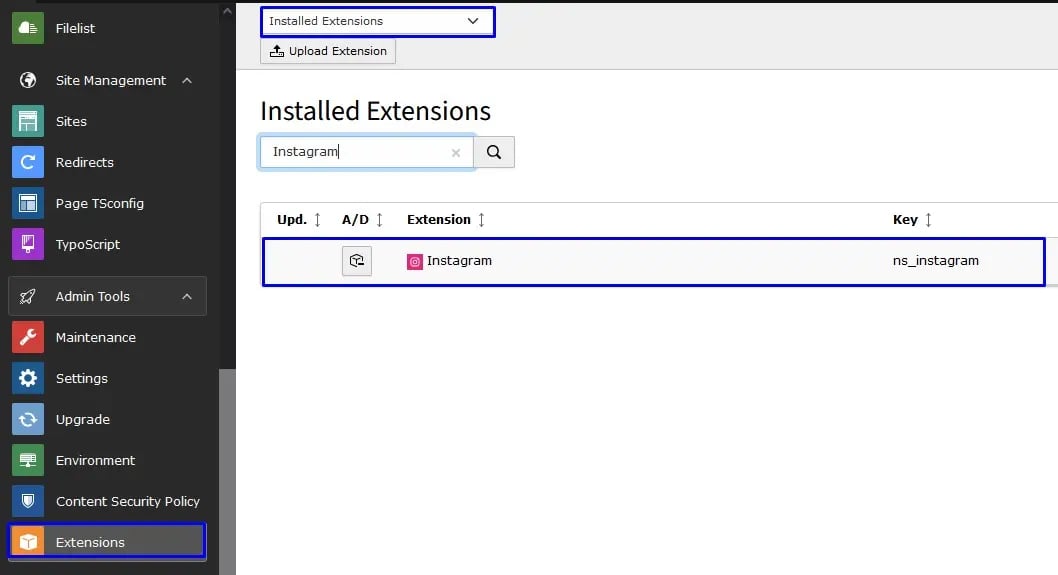 Install Extension