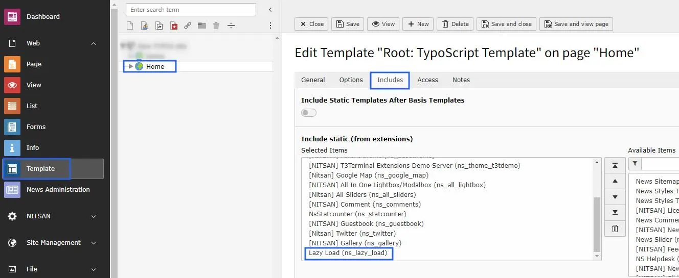 Activate Typoscript