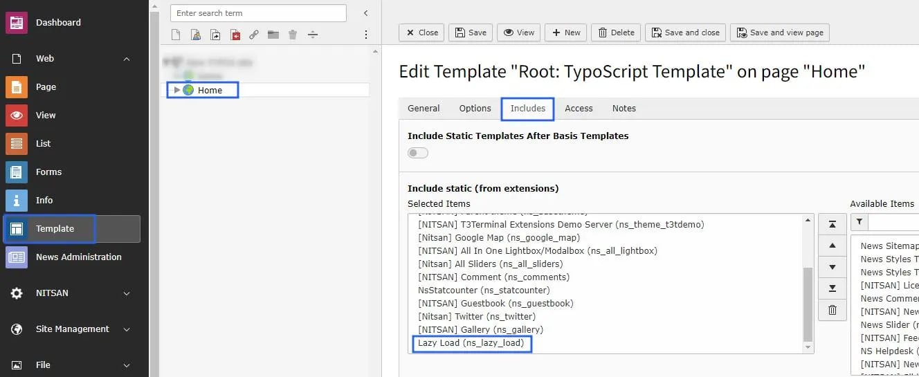 Activate Typoscript