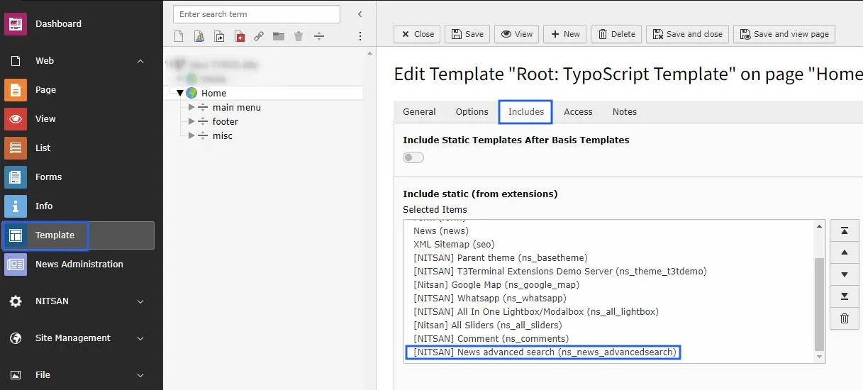 Activate Typoscript