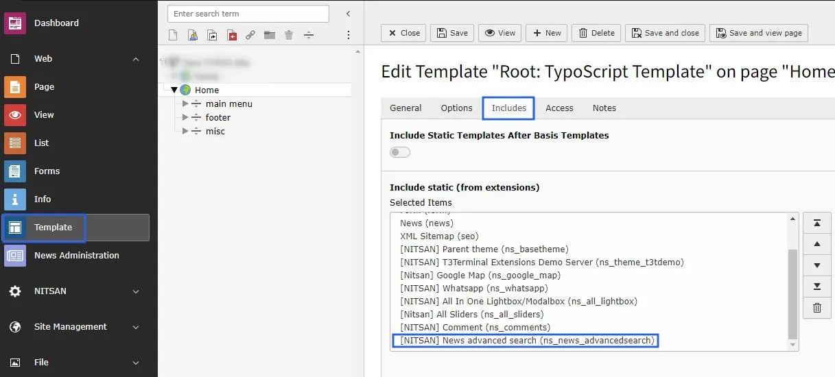 Activate Typoscript
