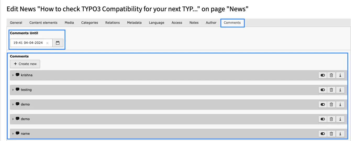 Approve Comment from backend