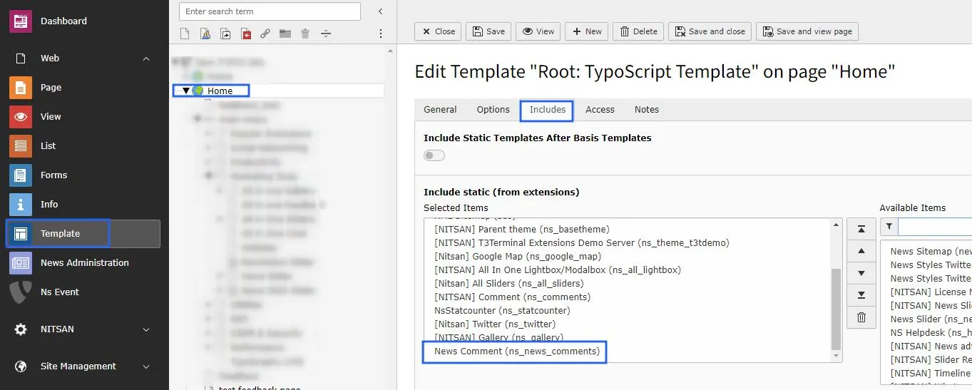 Activate Typoscript